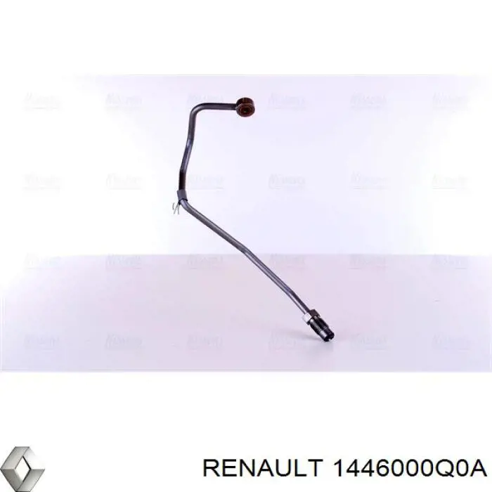 Do koszyka 1446000Q0A Renault (RVI) Rurka (przewód) dopływu oleju do turbiny