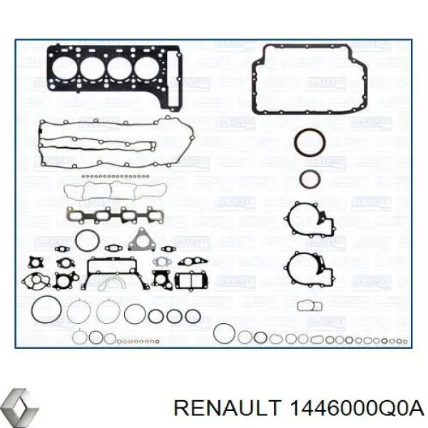 Do koszyka 1446000Q0A Renault (RVI) Rurka (przewód) dopływu oleju do turbiny
