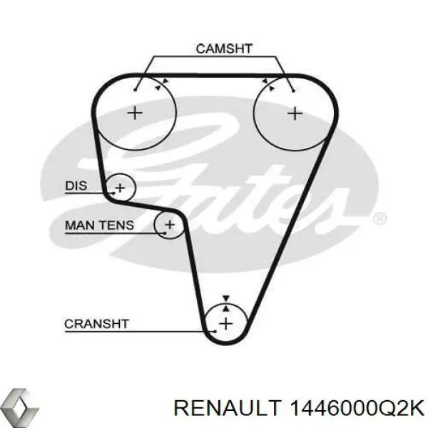 1446000Q2K Renault (RVI) Separator oleju układu wentylacji kadłuda (bloku silnika)