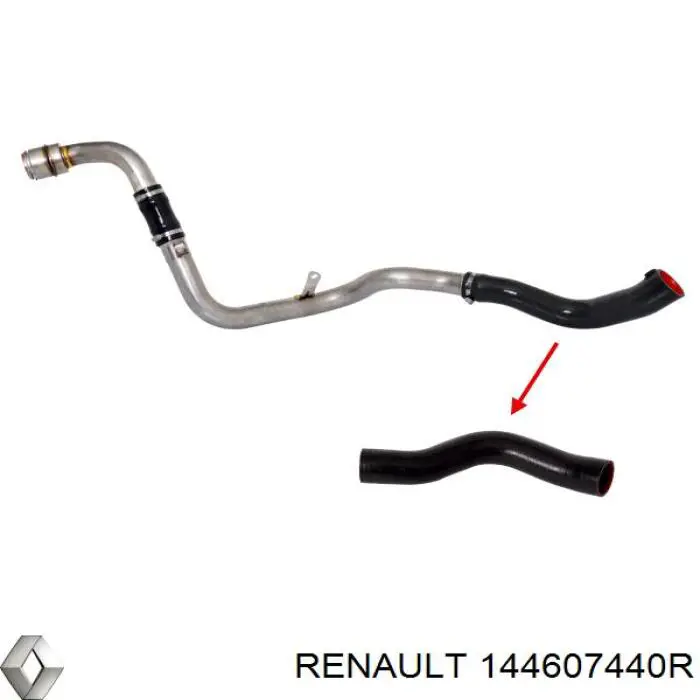 Do koszyka 144607440R Renault (RVI) Przewód (króciec) intercoolera