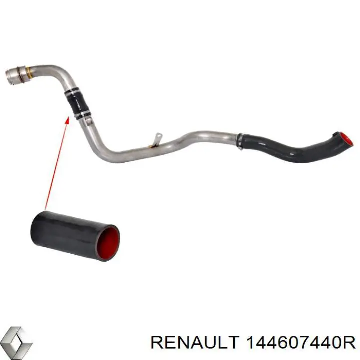 Przewód (króciec) intercoolera Renault (RVI) 144607440R