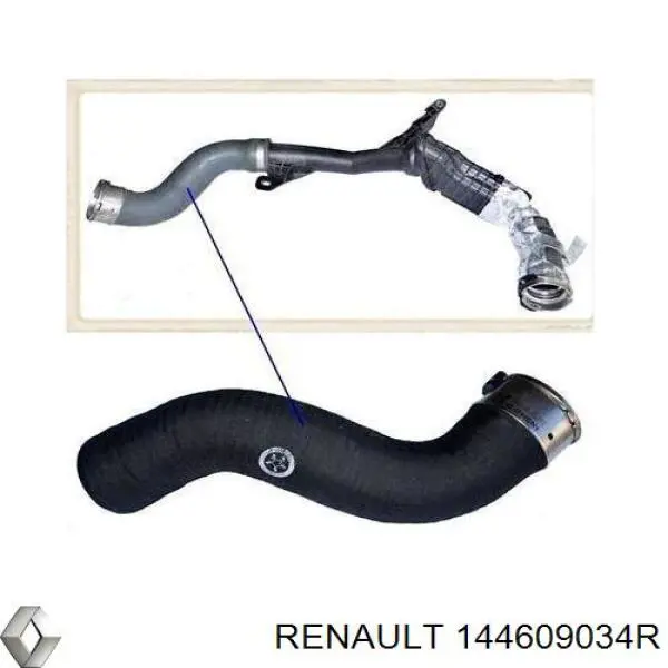 144609034R Renault (RVI) Przewód (króciec) intercoolera