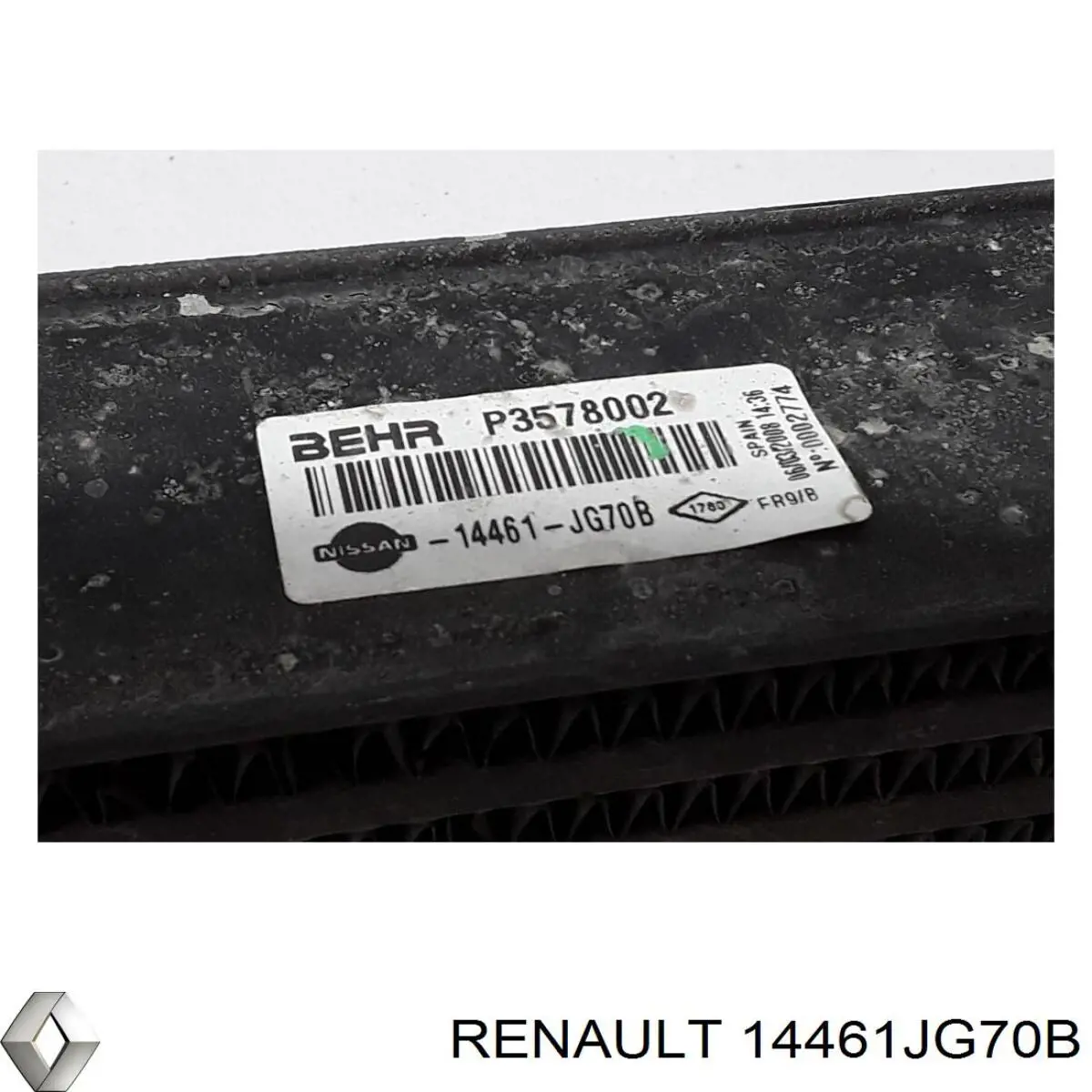 Do koszyka 14461JG70B Renault (RVI) Chłodnica intercoolera