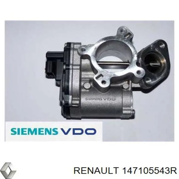 Do koszyka 147105543R Renault (RVI) Zawór recyrkulacji spalin EGR