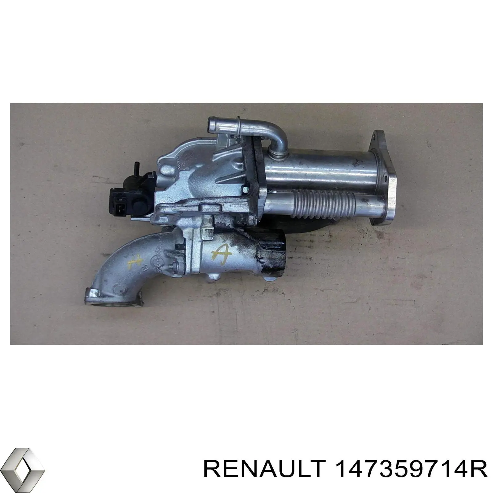 Do koszyka 147359714R Renault (RVI) Chłodnica układu recyrkulacji spalin EGR