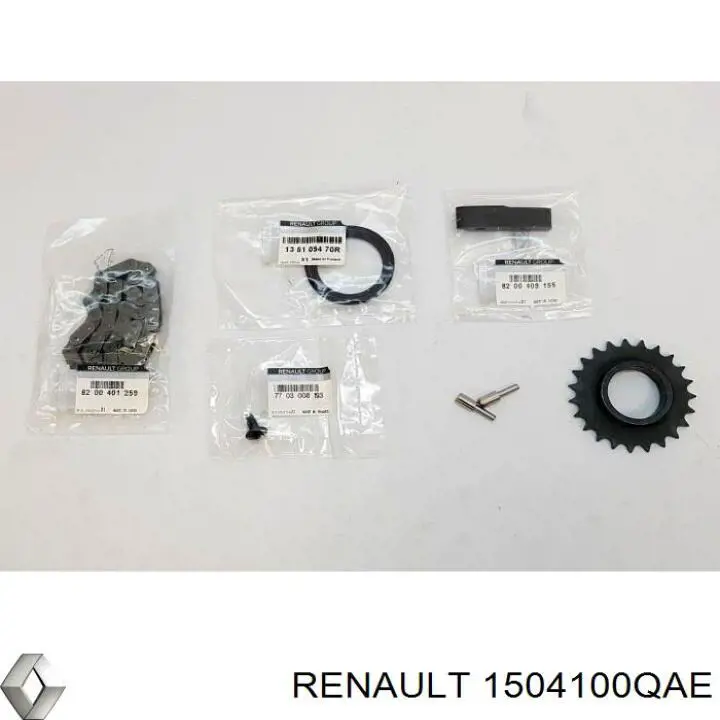 Łańcuch pompy oleju, zestaw Renault (RVI) 1504100QAE cena, od 39,66 USD