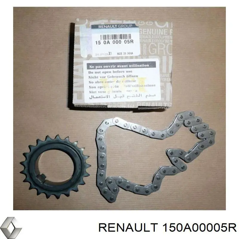 Łańcuch rozrządu, zestaw 150A00005R Renault (RVI)