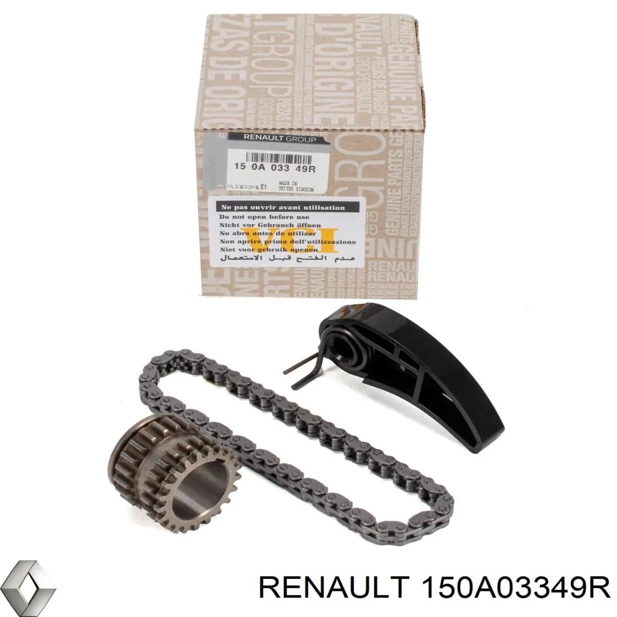 Łańcuch pompy oleju, zestaw Renault (RVI) 150A03349R cena, od 63,98 USD