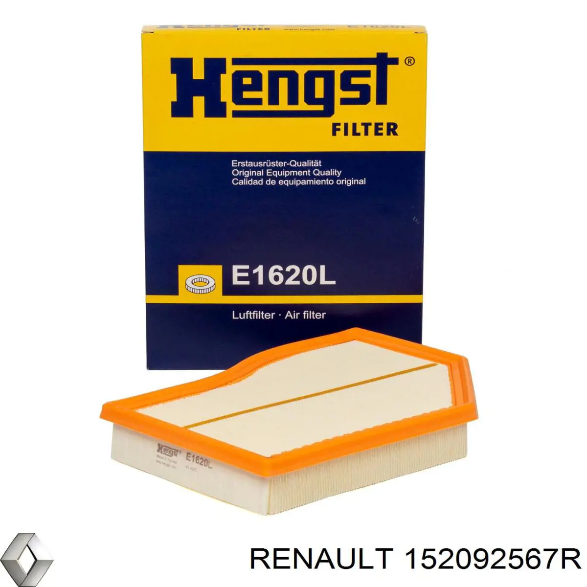 Do koszyka 152092567R Renault (RVI) Filtr oleju