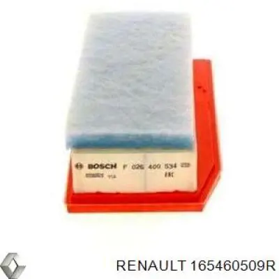 Do koszyka 165460509R Renault (RVI) Filtr powietrza