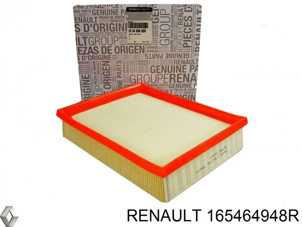Do koszyka 165464948R Renault (RVI) Filtr powietrza