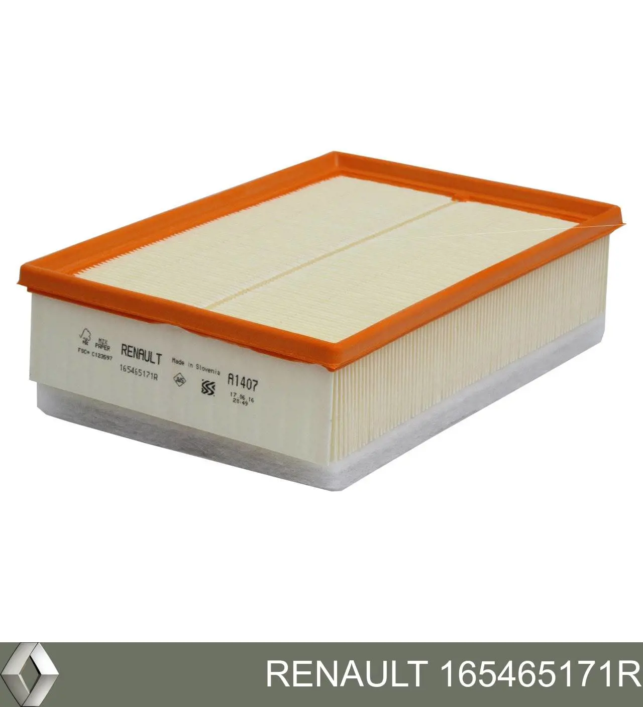 Filtr powietrza Renault (RVI) 165465171R cena, od 9,34 USD