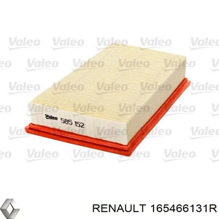 Do koszyka 165466131R Renault (RVI) Filtr powietrza