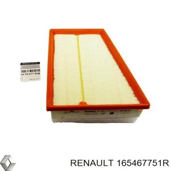 Do koszyka 165467751R Renault (RVI) Filtr powietrza
