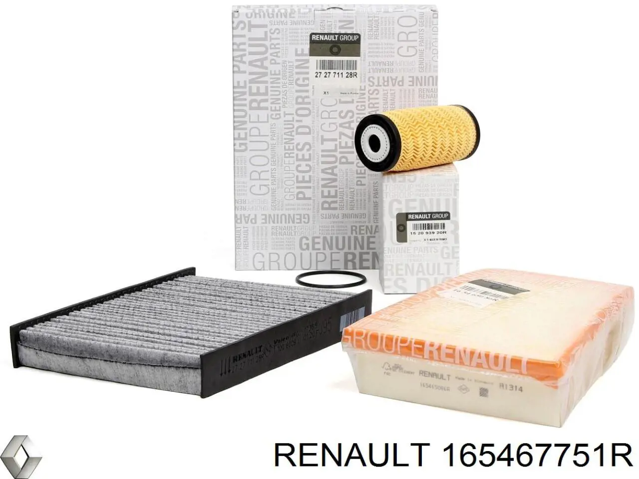 Filtr powietrza 165467751R Renault (RVI)