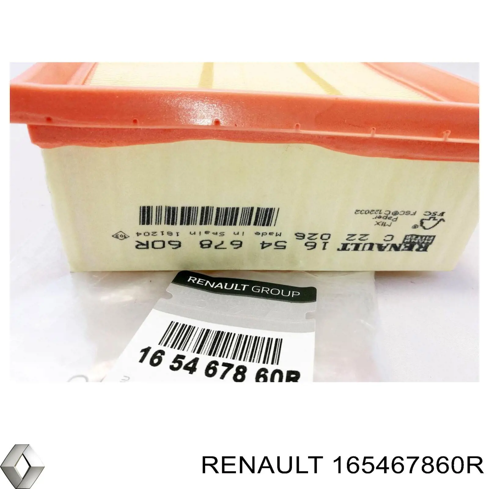 165467860R Renault (RVI) Filtr powietrza