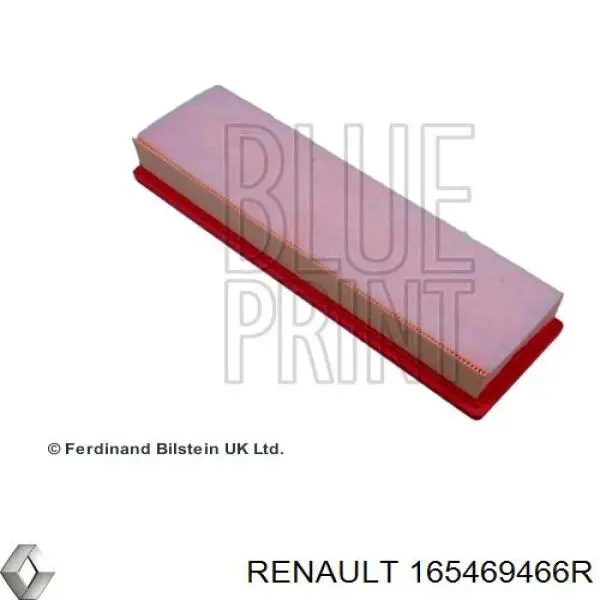 Filtr powietrza 165469466R Renault (RVI)
