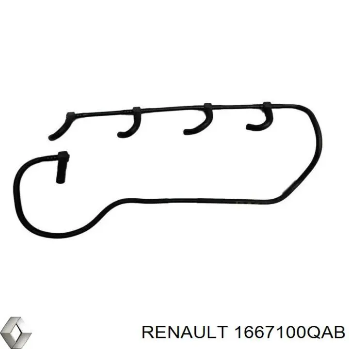 Do koszyka 1667100QAB Renault (RVI) Rurka paliwa, zwrotna od wtryskiwaczy
