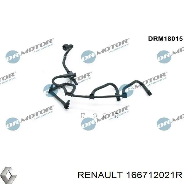 166712021R Renault (RVI) Rurka paliwa, zwrotna od wtryskiwaczy