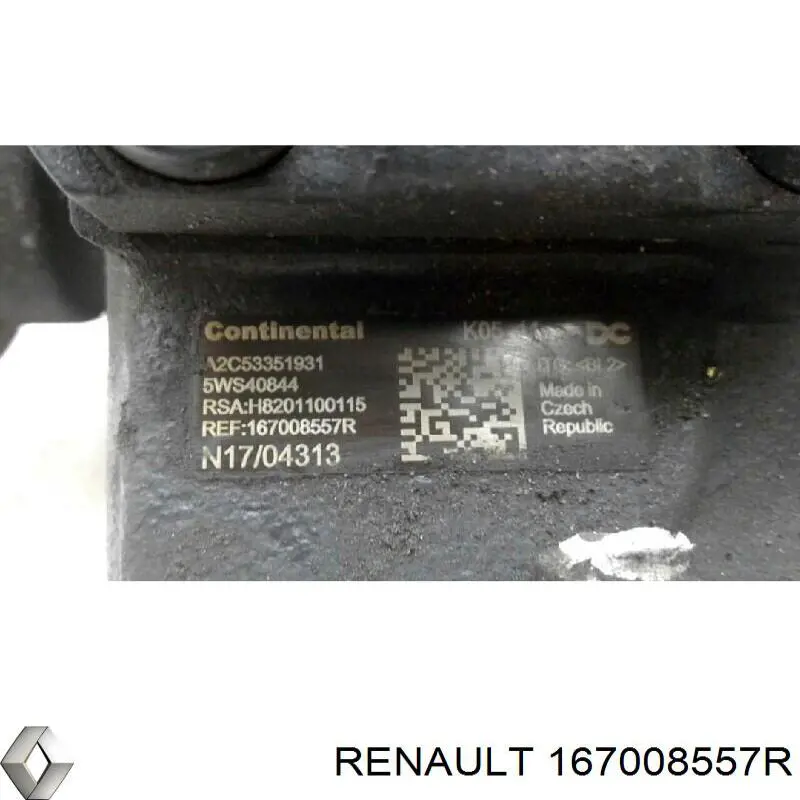 167008557R Renault (RVI) Pompa wtryskowa wysokiego ciśnienia