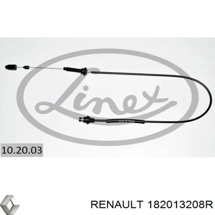 Linka gazu Renault (RVI) 182013208R cena, od 15,21 USD