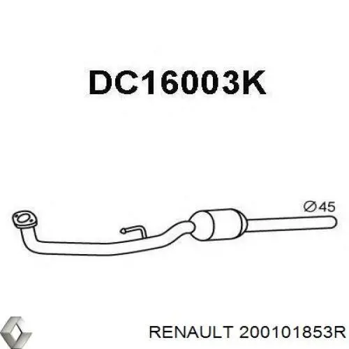 Konwerter-katalizator do Dacia Lodgy  JS