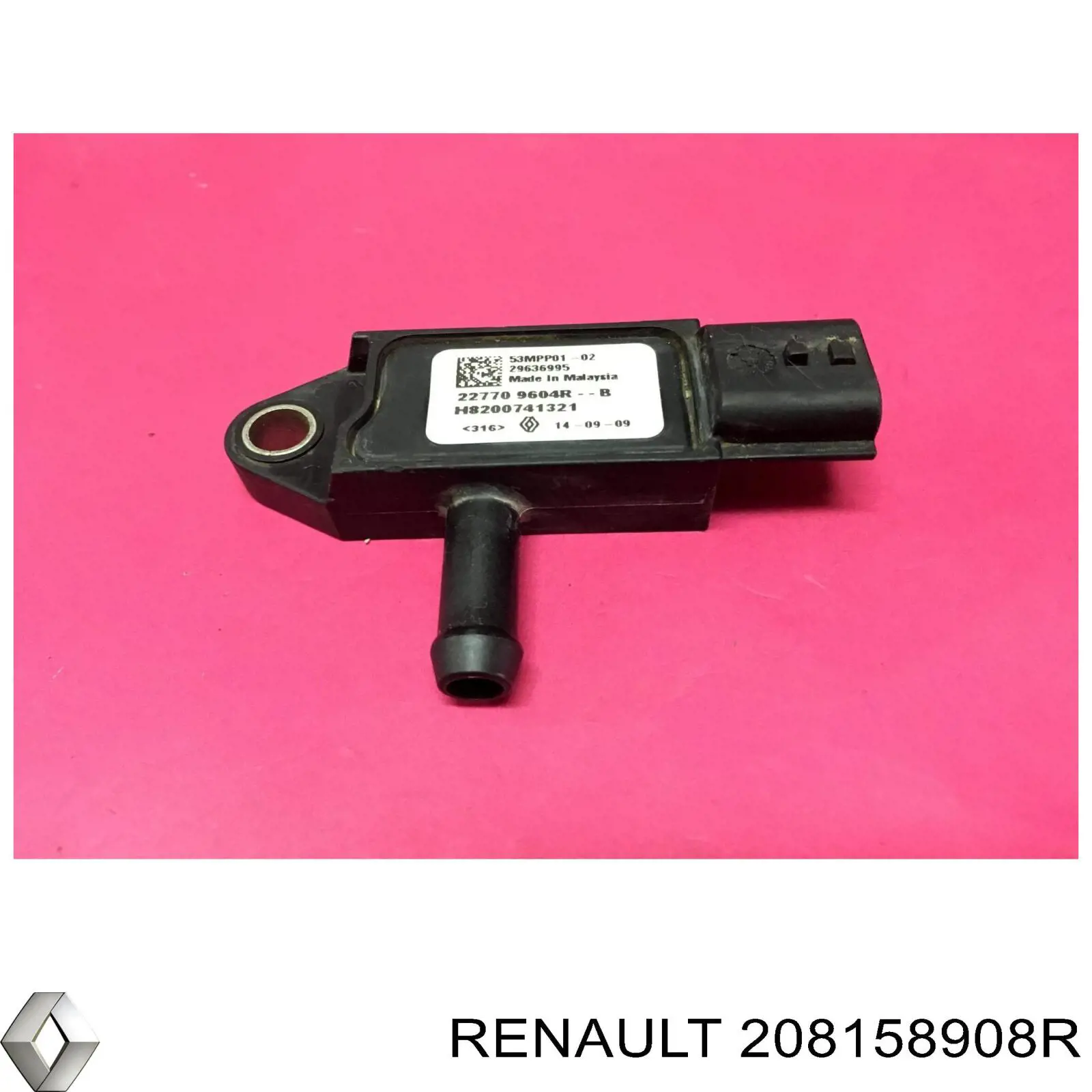 208158908R Renault (RVI) Czujnik ciśnienia spalin