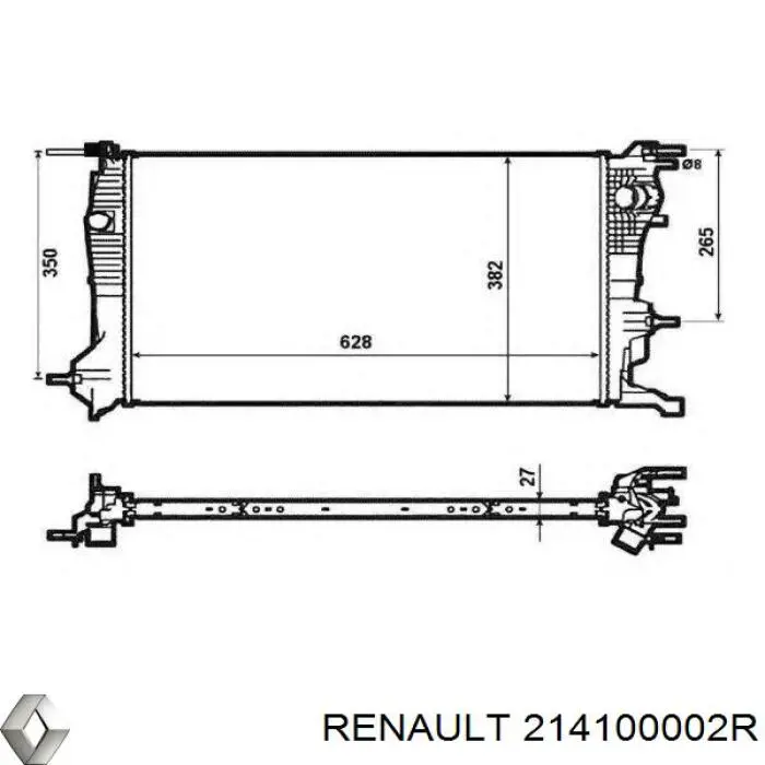 214100002R Renault (RVI) Chłodnica silnika