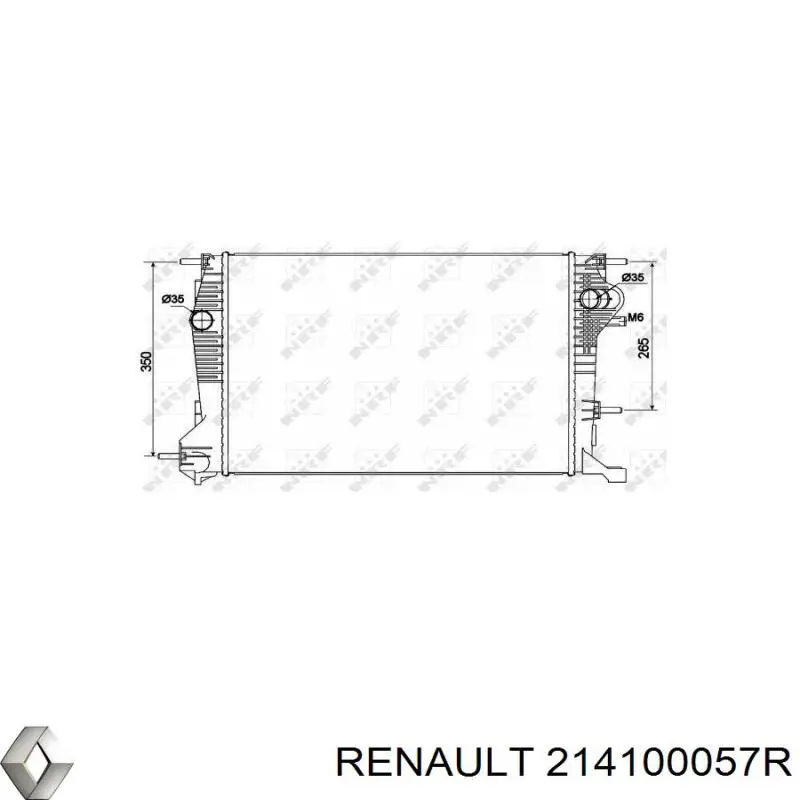 Chłodnica silnika Renault (RVI) 214100057R cena, od 110,98 USD