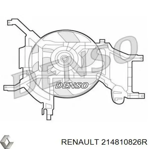 214810826R Renault (RVI) Wentylator elektryczny układu chłodzenia kompletny (silnik+wirnik)