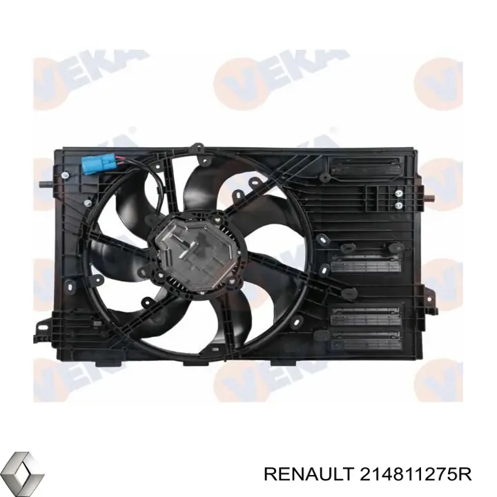 214811275R Renault (RVI) Dyfuzor chłodnicy, w komplecie z silnikiem i wirnikiem