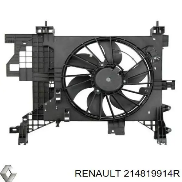 214819914R Renault (RVI) Dyfuzor chłodnicy, w komplecie z silnikiem i wirnikiem