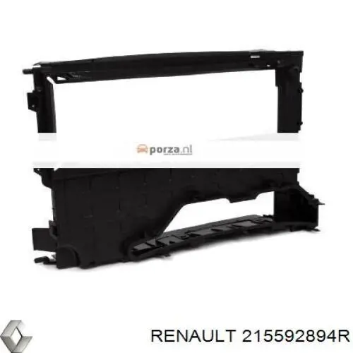 215592894R Renault (RVI) Kierownica powietrza (deflektor) chodnicy lewa