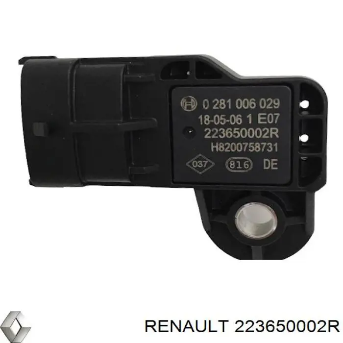 Czujnik ciśnienia w kolektorze ssącym, MAP Renault (RVI) 223650002R cena, od 25,87 USD