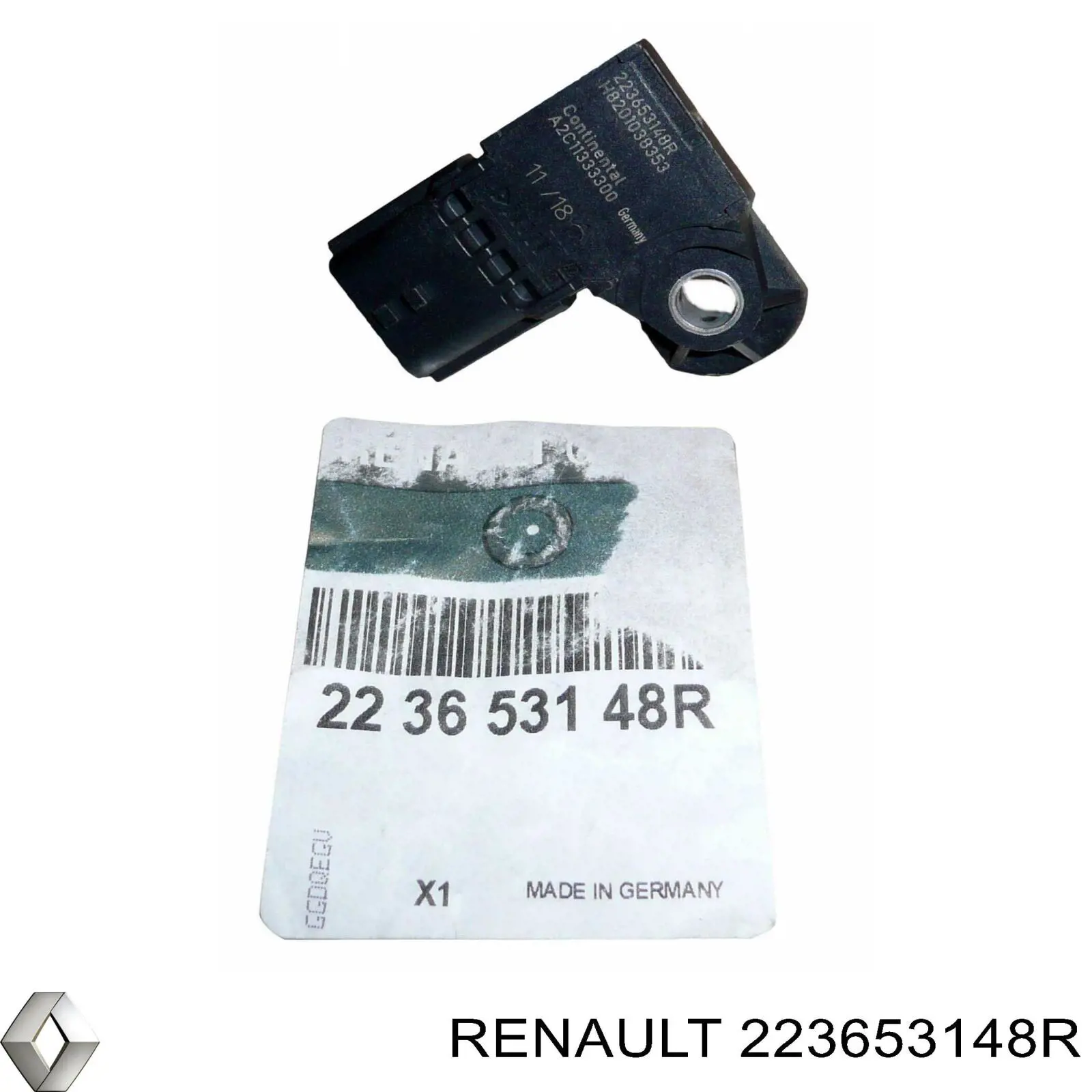 223653148R Renault (RVI) Czujnik ciśnienia w kolektorze ssącym, MAP