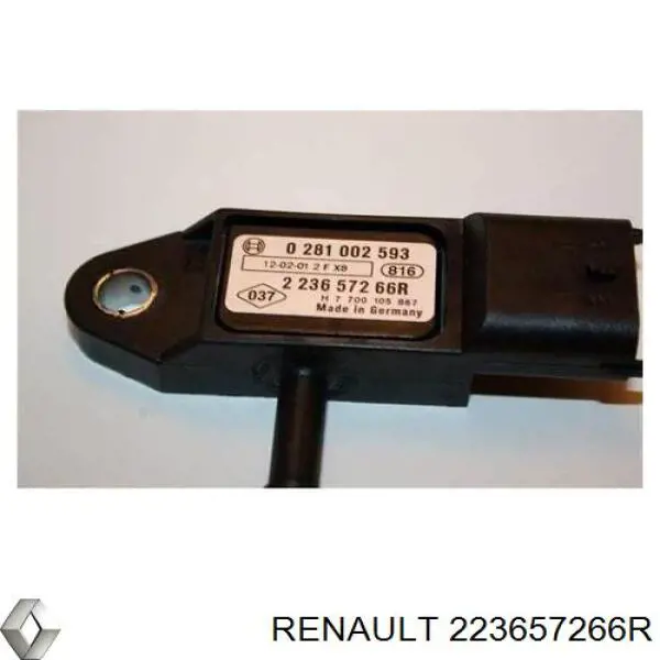 Do koszyka 223657266R Renault (RVI) Czujnik ciśnienia doładowania (powietrza w turbinę)