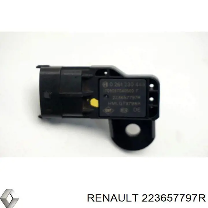 Czujnik ciśnienia w kolektorze ssącym, MAP 223657797R Renault (RVI)