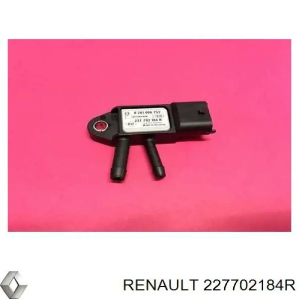 Czujnik ciśnienia spalin 227702184R Renault (RVI)