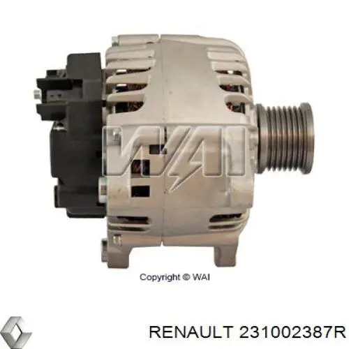 Alternator Renault (RVI) 231002387R cena, od 257,56 USD