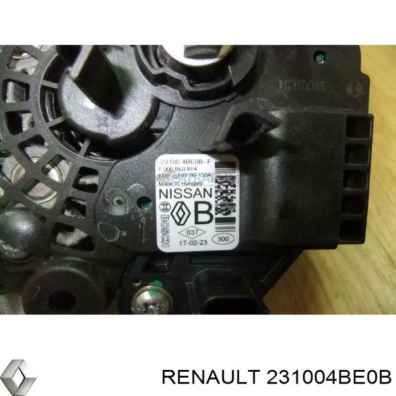 Alternator 231004BE0B Renault (RVI)
