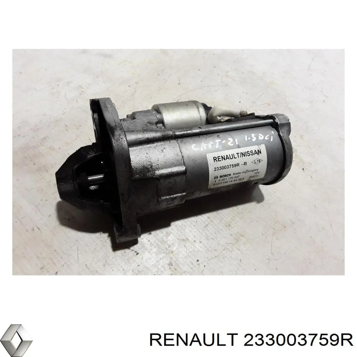 Rozrusznik Nissan/Infiniti 233003759R cena, od 66,42 USD