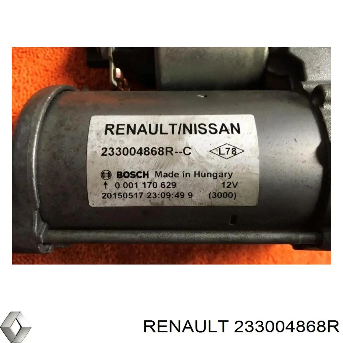 Rozrusznik Renault (RVI) 233004868R cena, od 83,76 USD
