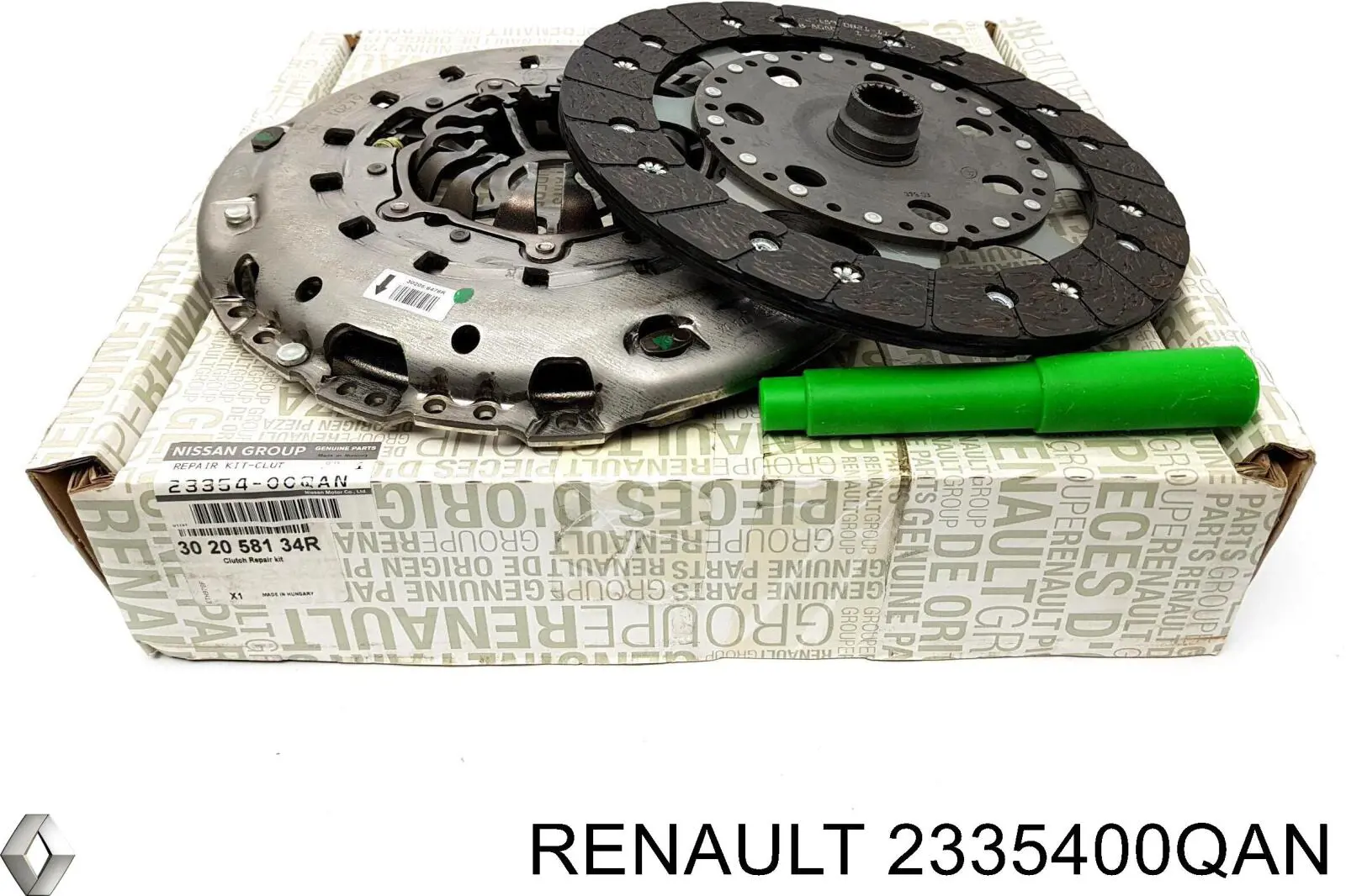 2335400QAN Renault (RVI) Zestaw sprzęgła (3 części)