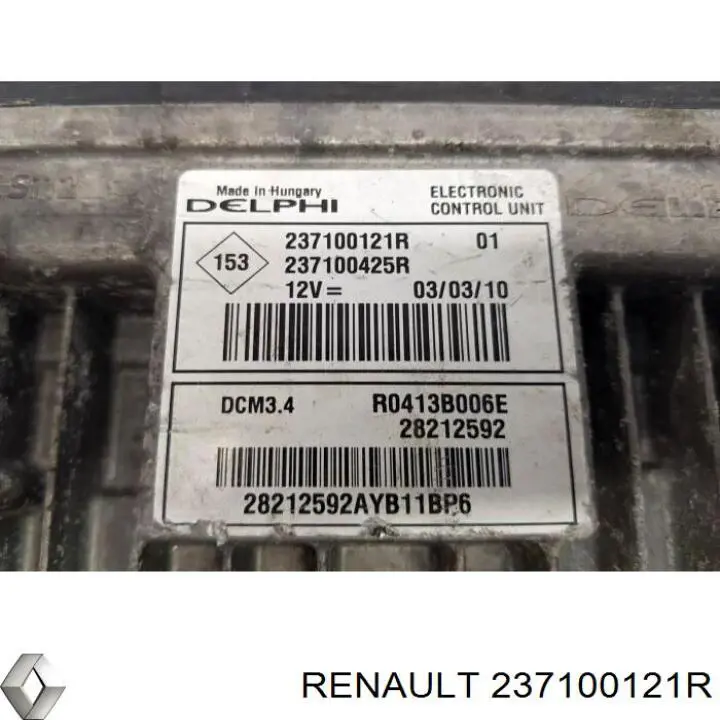 Sterownik silnika Renault (RVI) 237100121R cena, od 59,70 USD
