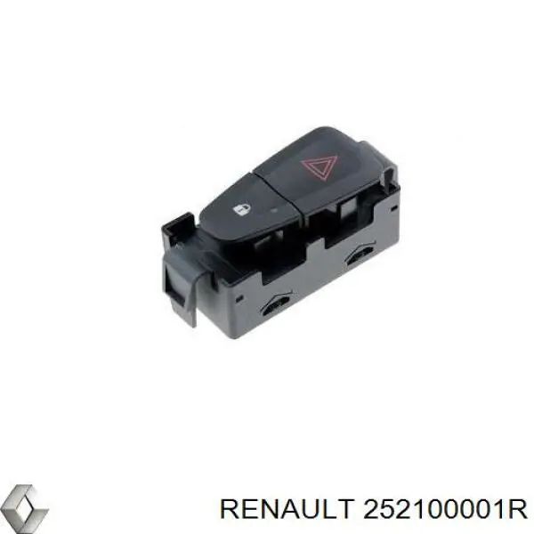 Przycisk włączania światła awaryjnego Renault (RVI) 252100001R cena, od 22,68 USD