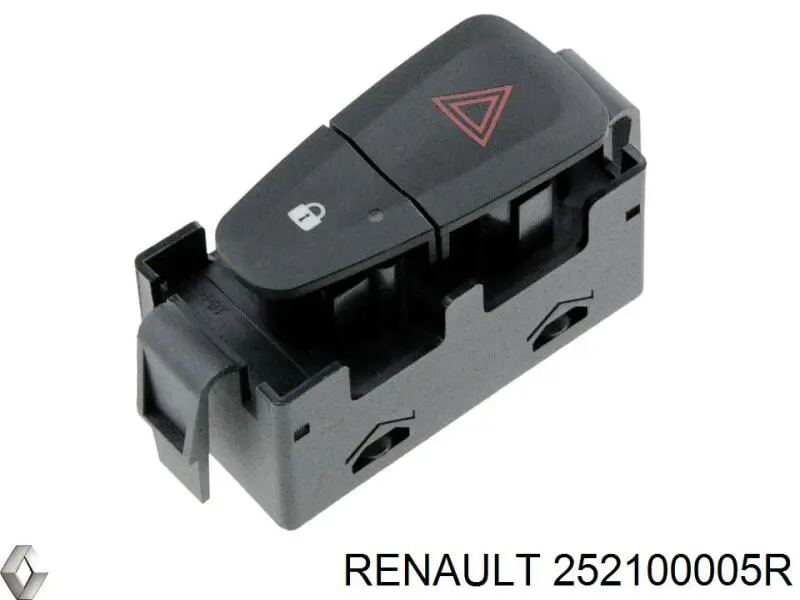Przycisk włączania światła awaryjnego Renault (RVI) 252100005R cena, od 15,56 USD