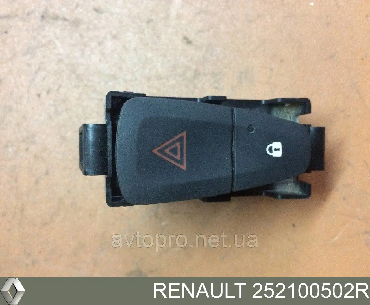 252100502R Renault (RVI) Przycisk włączania światła awaryjnego