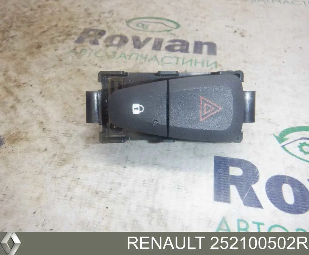 Przycisk włączania światła awaryjnego Renault (RVI) 252100502R cena, od 24,22 USD