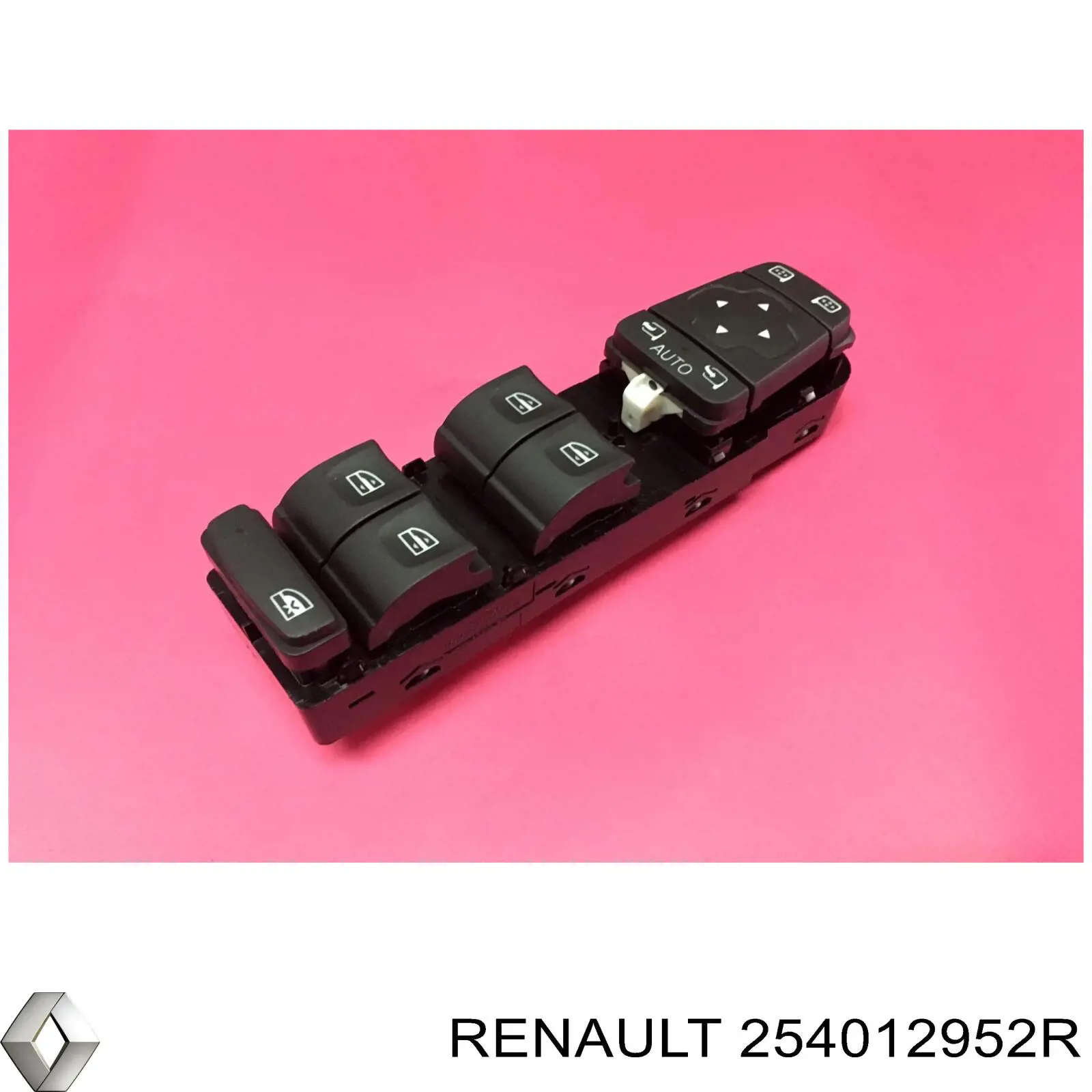 Panel przyciskowy sterowania podnośnikiem szyby przedni lewy Renault (RVI) 254012952R cena, od 98,75 USD