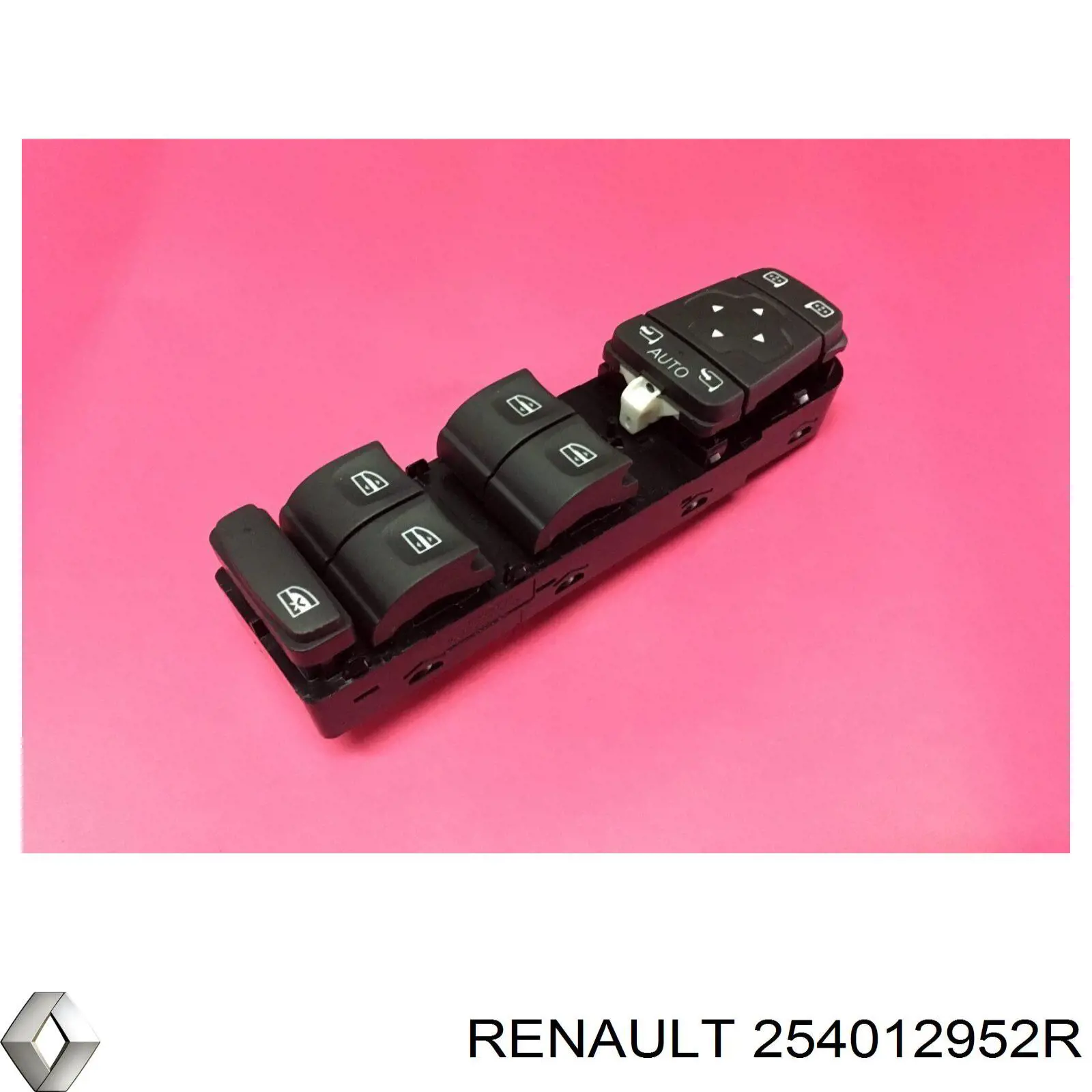 Panel przyciskowy sterowania podnośnikiem szyby przedni lewy Renault (RVI) 254012952R cena, od 109,25 USD